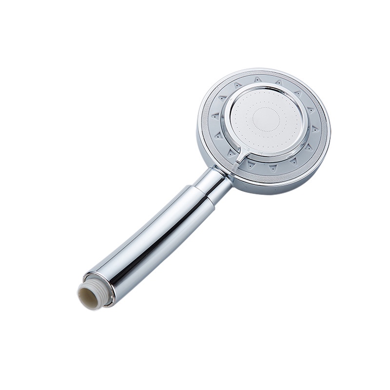 Electroplated ABS shower head, spray pressure increase, detachable washable nozzle, rain shower, multi-functional shower, handheld steel face shower head Item Picture
