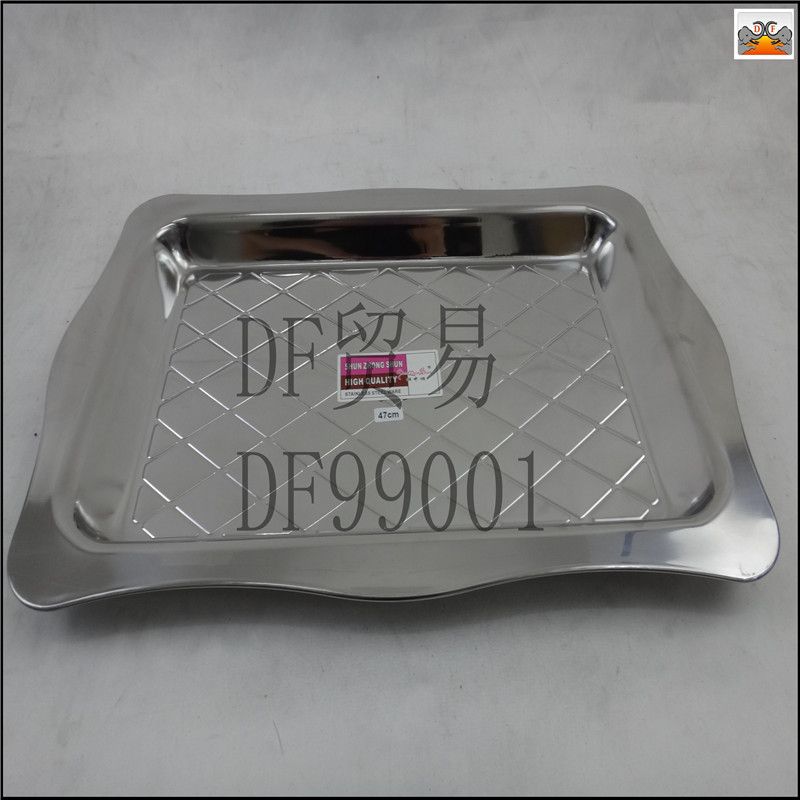 DF99001  长方盘 不锈钢长方盘 出口外贸工艺盘 酒店摆设KTV DF TRADING HOUSE详情图1