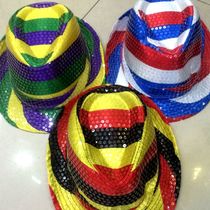 Custom-made each kind of sequin flag national gift hat