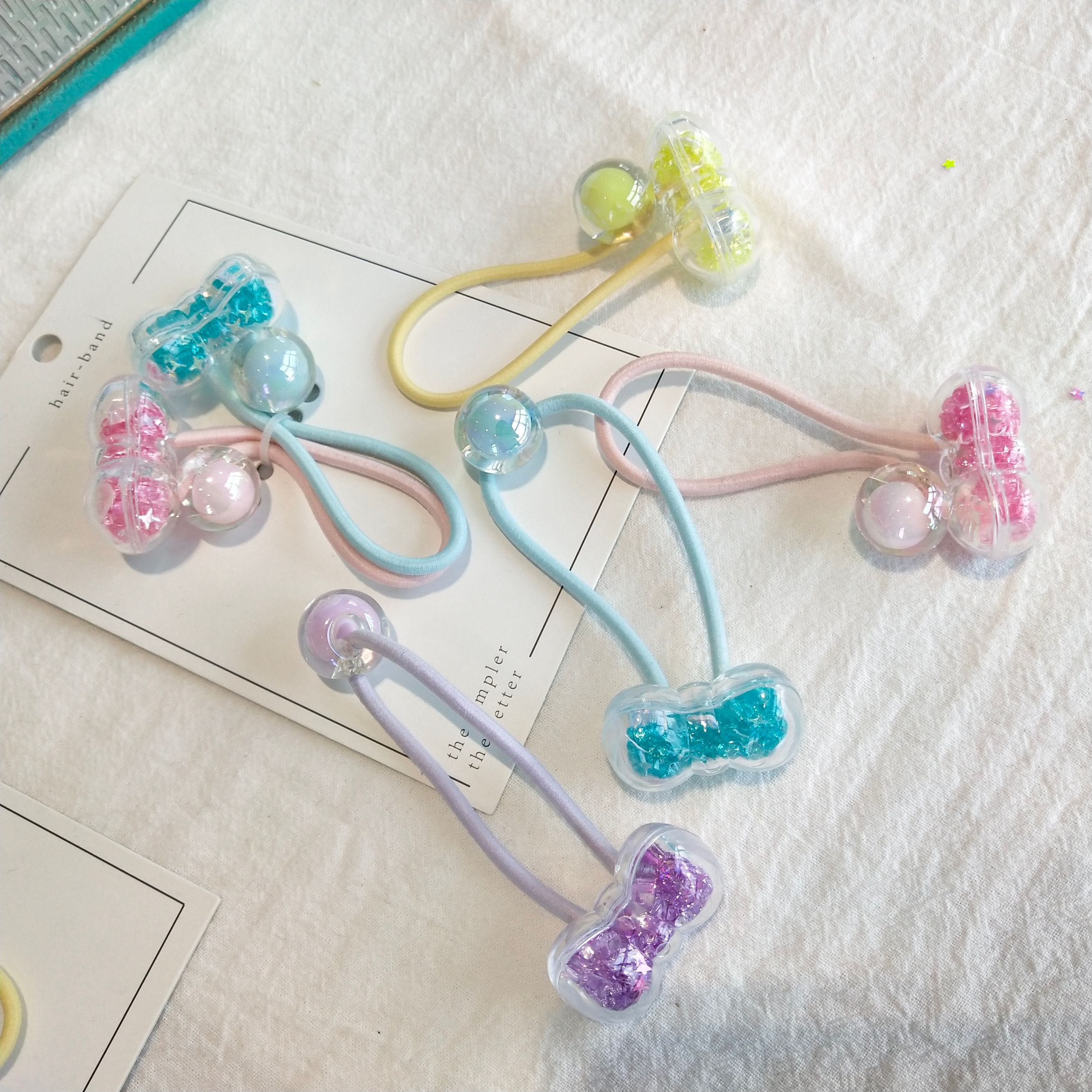 Korean chic style hair tie, hair band, bow, bouquet, high elastic hair tie, hair band, simple and cute hair tie detail image 7