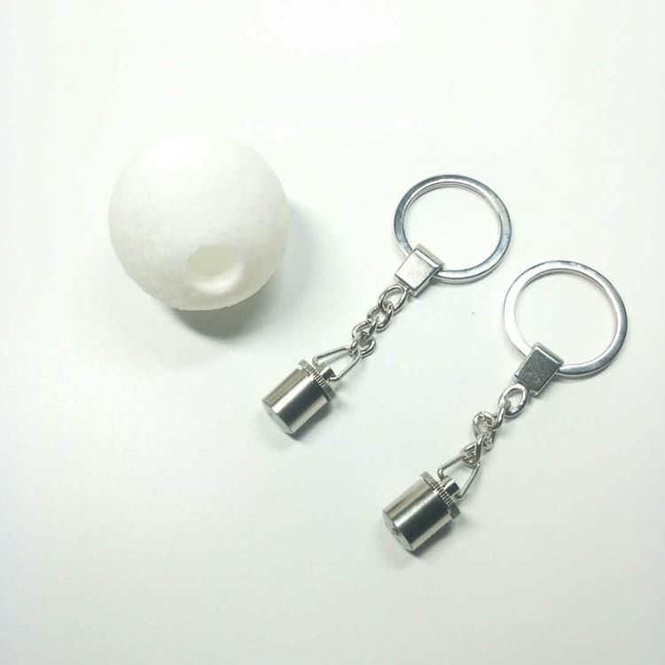 3D打印宠物球可单色或是七彩长亮发光圆形LED月球吊坠