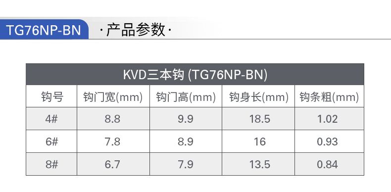 Mustad Norwegian hook, KVD three-book hook, Lure hook, three-anchor hook, sea fishing hook detail image 3