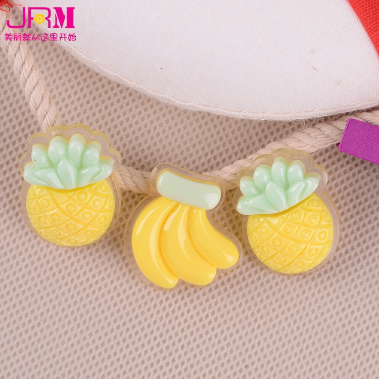 Manufacturers direct mobile phone box DIY accessories fruit series resin accessories children's hair accessories materials Specification drawing