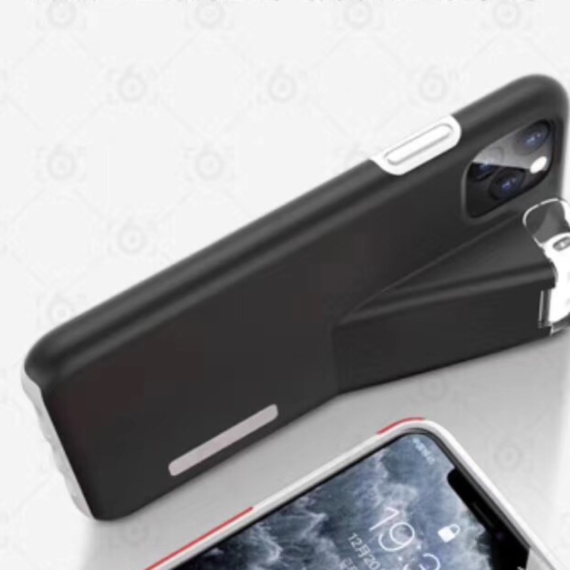 手机壳带耳机充电细节图