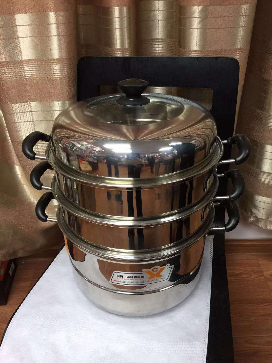 不锈钢三层蒸锅产品图