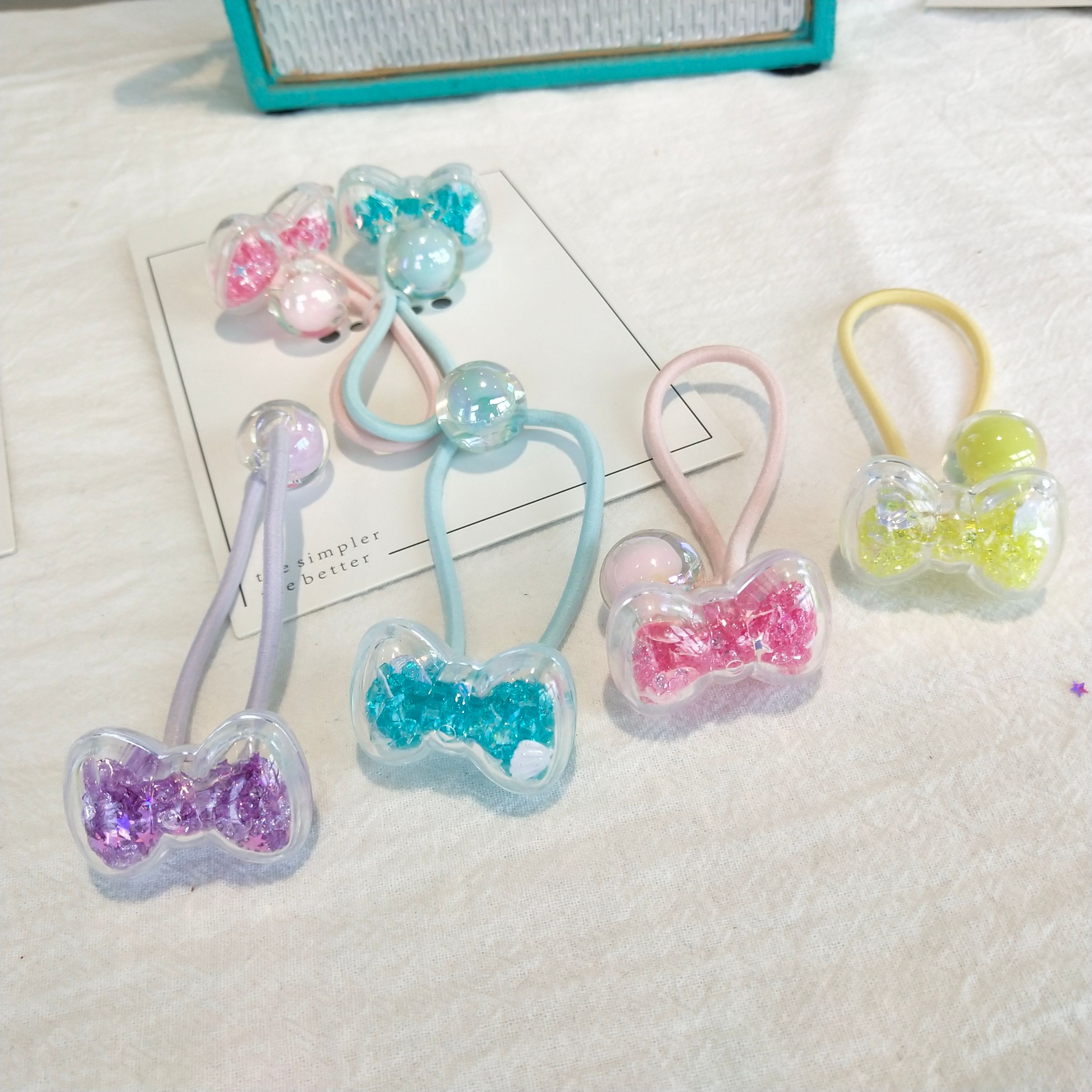 Korean chic style hair tie, hair band, bow, bouquet, high elastic hair tie, hair band, simple and cute hair tie detail image 3
