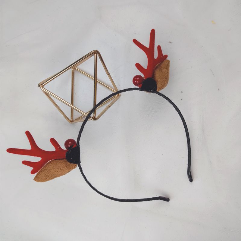 嘉兰新品网红圣诞小麋鹿头箍儿童甜美圣诞鹿角头箍树枝鹿角发箍详情图3