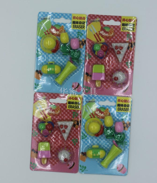 食品造型蛋糕甜点DIY 棒冰可乐 可爱仿真橡皮擦趣味学习用品 批发产品图