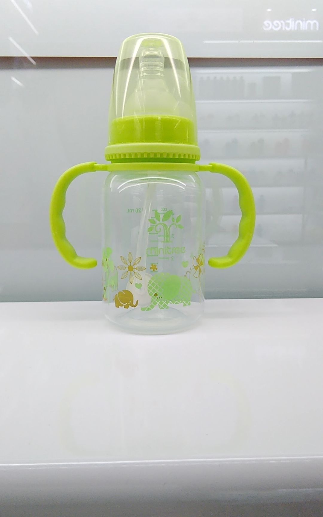 120ml婴儿奶瓶 儿童透明标口奶瓶详情图1