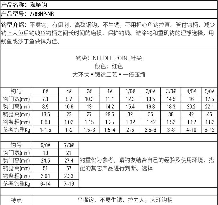 Mustad慕斯达正品挪威钩海鲢钩海钓钩 有倒刺滩涂重矶钓详情图2