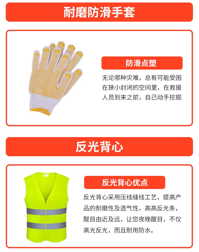 车载应急包便携汽车应急救援工具包车用电瓶夹多功能急救包详情4