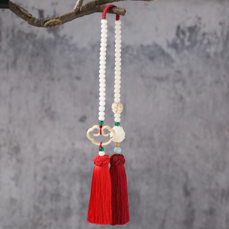 Car pendant top grade safety charms car ornaments lotus bodhi car rearview mirror pendant web celebrity thumbnail