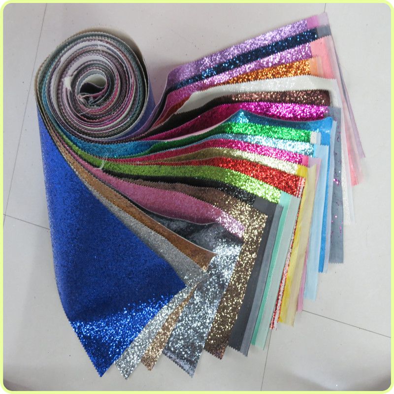 Hot-selling glitter pink Glitter pu leather, high-end and eco-friendly glitter leather, Guangzhou leather detail image 2