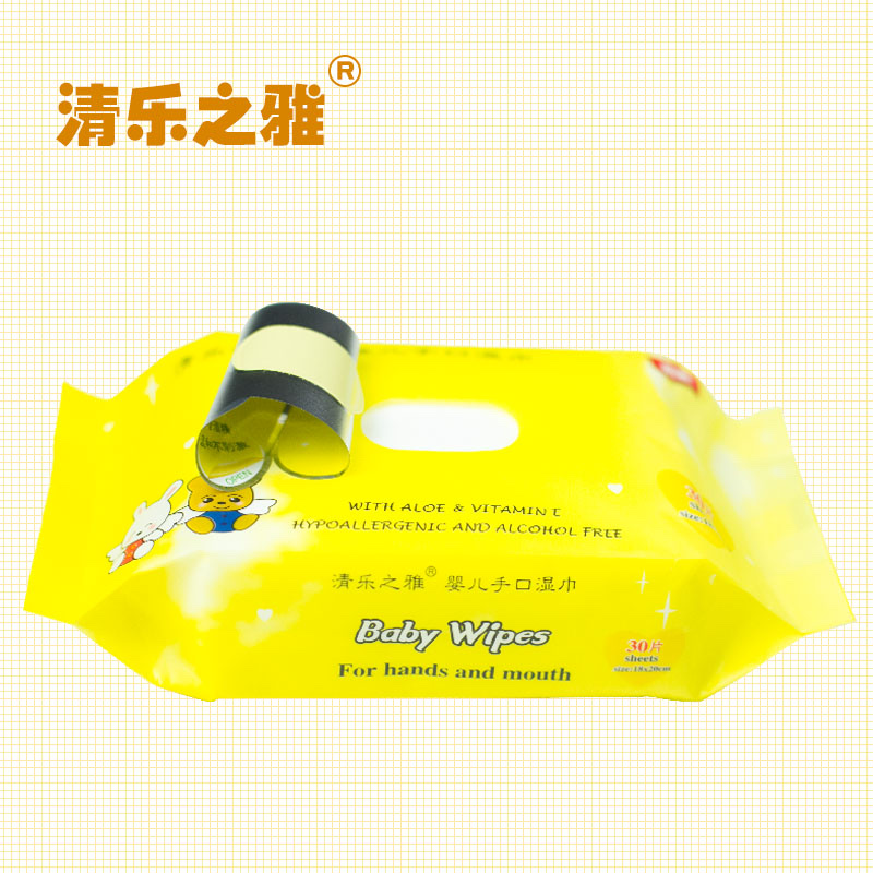 清乐之雅30片婴儿手口湿巾细节图