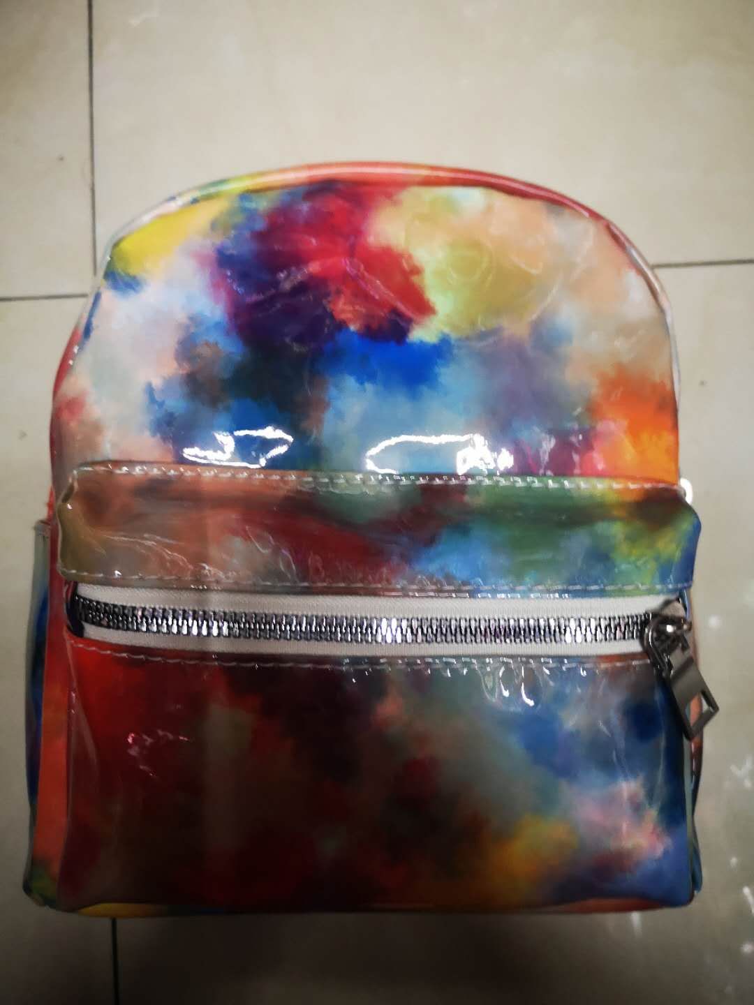 The ink-wash backpack is practical