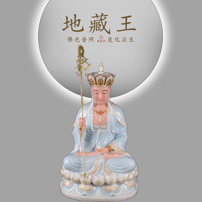 16 "Tibetan king white marble elegant statue of orchid thumbnail