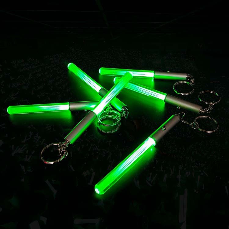 聚会亚克力发光棒多色可选LED钥匙扣定制图案的闪光棒