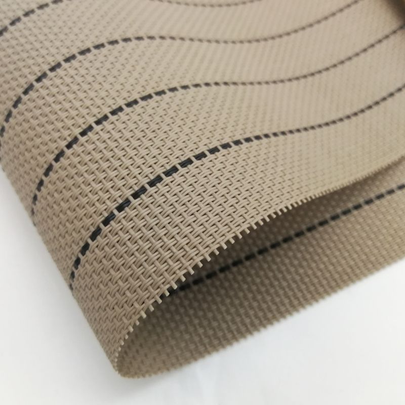 Texlin Woven Placemat Solid Color Striped Pvc Placemat Hotel Thickened Non-Slip Western Placemat Cup Bowl Mat In Stock Item Picture