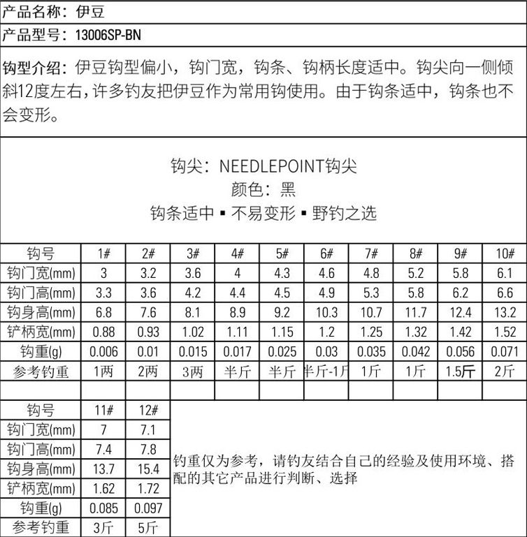 Mustad慕斯达正品挪威钩伊豆有倒刺鲫鲤鱼钩竞技渔具用品详情图3