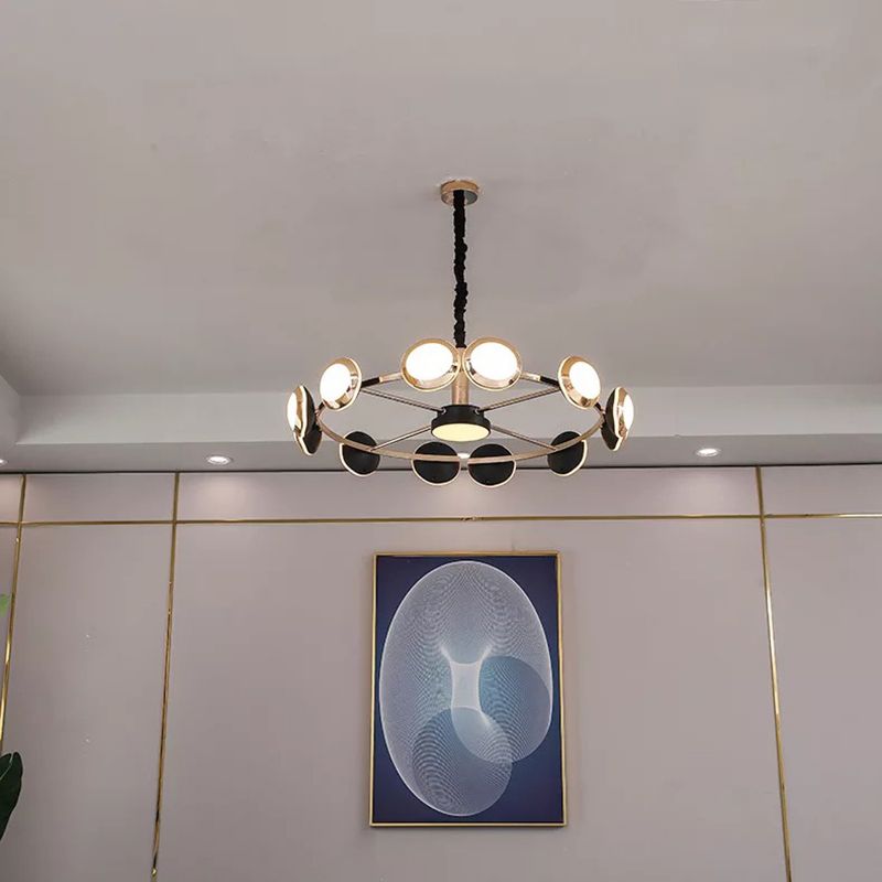 现代简约北欧led吊灯客厅餐厅卧室12头创意个性家用室内照明灯具细节图