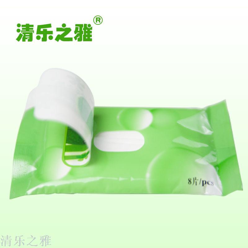 清乐之雅8片绿茶冰爽湿巾细节图