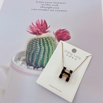 Chenlong jewelry Titanium steel H necklace colorfast C0786-50