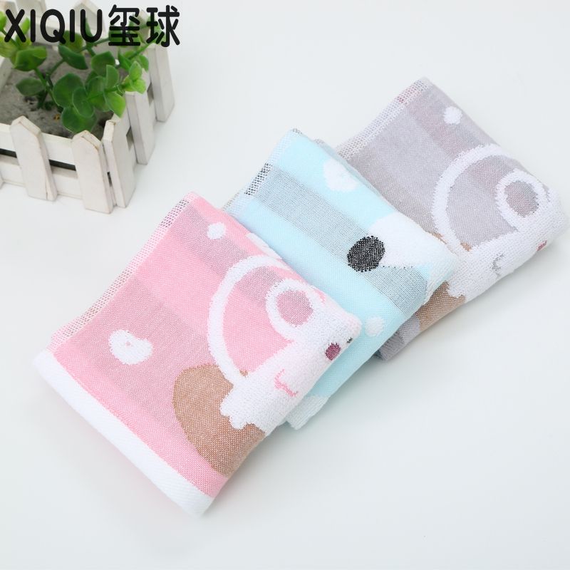 Xi Ball Towel Manufacturers Gauze Cute Mouse Pattern Children Wash Wash Soft Towel Specification drawing