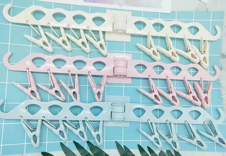 Sticky multi-functional hanger drying sock clip Household plastic sock rack children windproof inner hanger drying rack Specification drawing