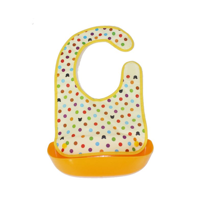 可脱卸立体防水儿童围兜宝宝吃饭兜新生婴儿仿硅胶围嘴口水巾批发详情图4