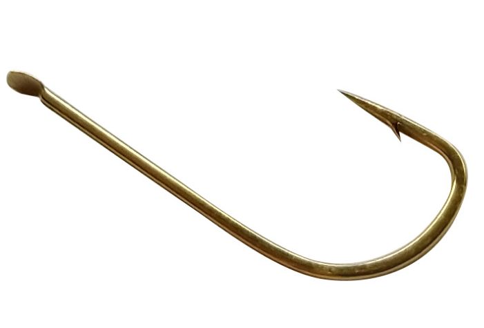 Mustad Norwegian hook with spiny sleeves, gold sleeve hook with barbs, high-carbon steel competitive sharp platform fishing detail image 6