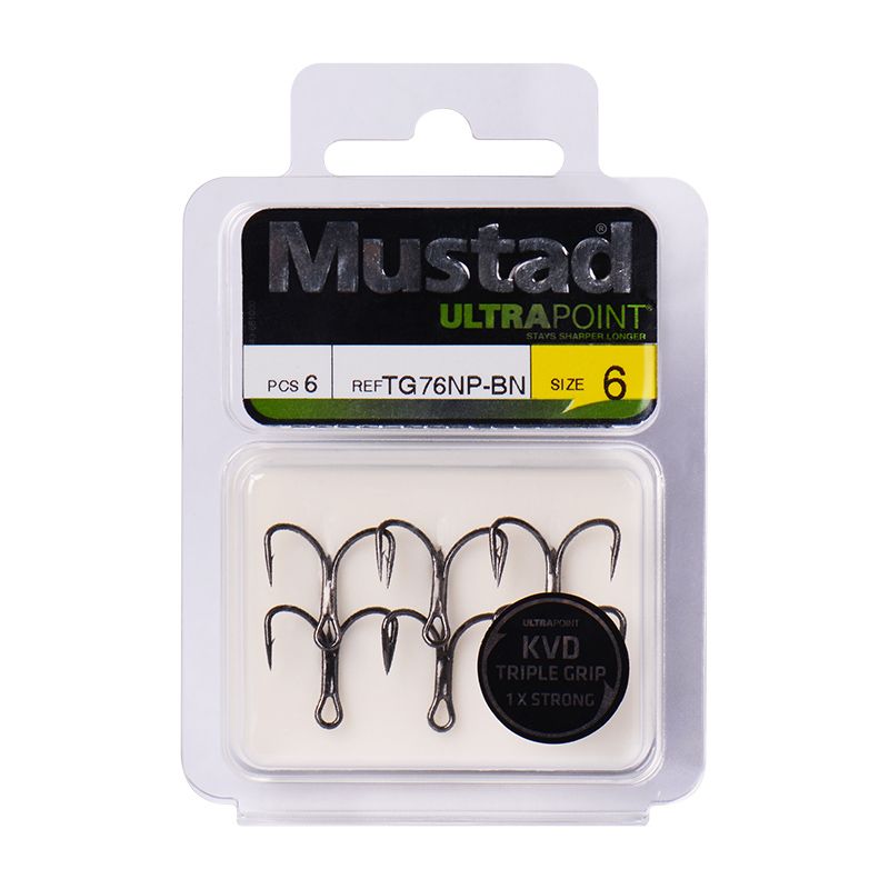 Mustad Norwegian hook, KVD three-book hook, Lure hook, three-anchor hook, sea fishing hook detail image 7