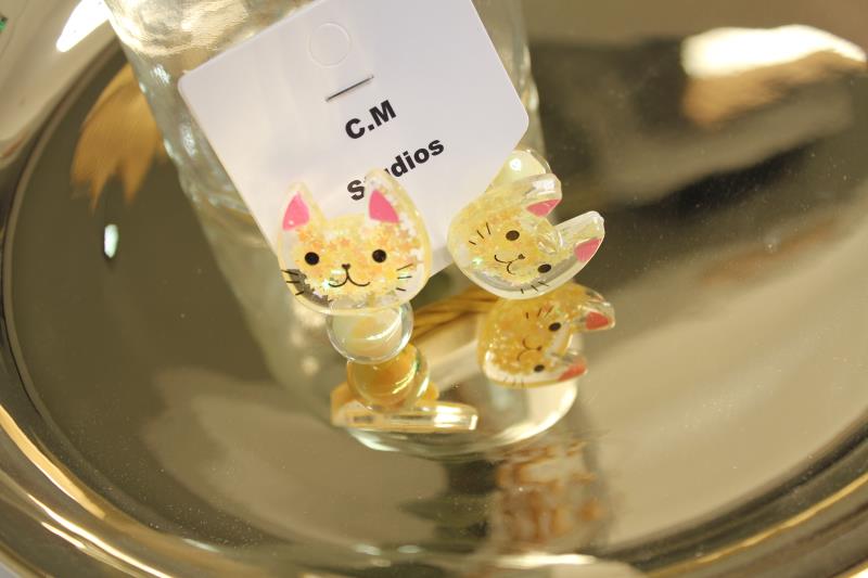 Korean version cute mini cat series headband cartoon animal-shaped hair band acrylic rubber band in stock detail image 3