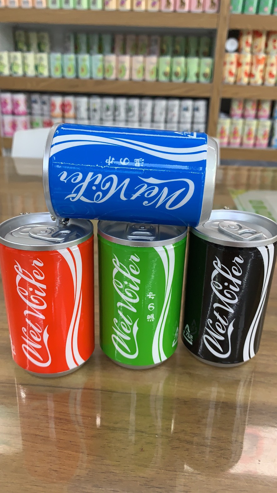30 packs of four-color mixed canned cola wet wipes, a must-have for traveling details Picture