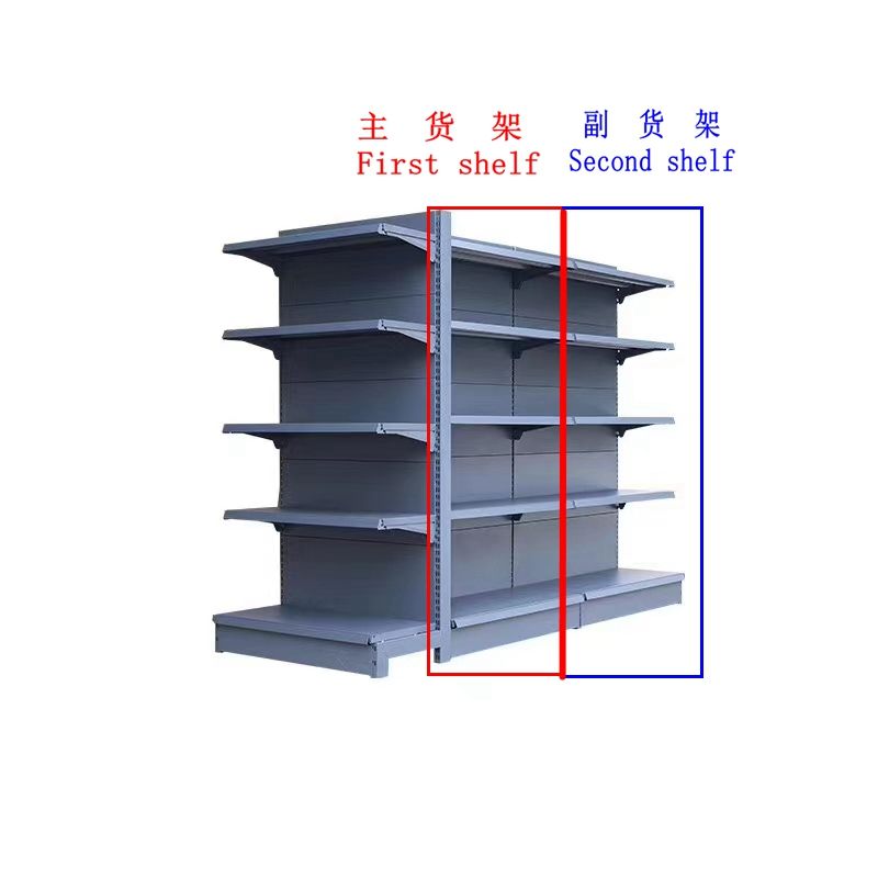 货架 超市货架 双面货架 金属货架 平板货架 supermarket shelf详情图4