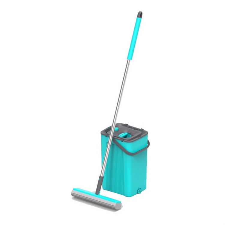 Squeegee mop, with bucket mop