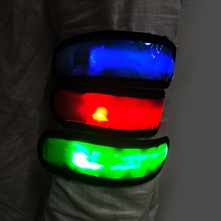 发光手臂带 LED反光跑步装备 安全闪光手臂带户外用品细节图