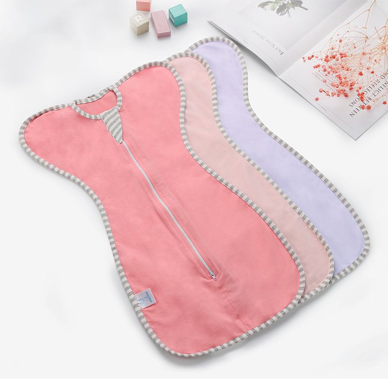 Baby cotton Stretch swaddling bag Sleeping bag with removable sleeve Four seasons Baby anti-jump swaddling bag Item Picture