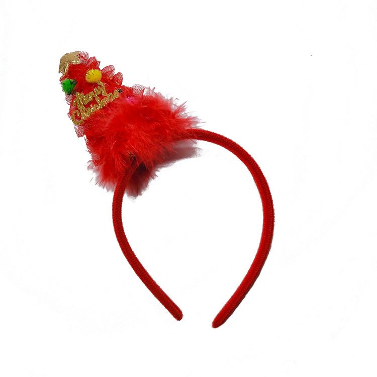 2019年新品 圣诞节发光发箍 LED发箍定制 闪光头箍 发箍发夹白底实物图