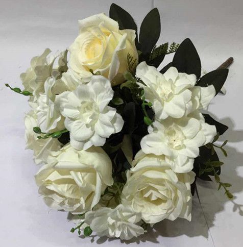 Xiange Flower Art Simulation Flower Wedding Flower Wall Decoration Factory Direct Plastic Green Plant Decoration A117-38 Specification drawing