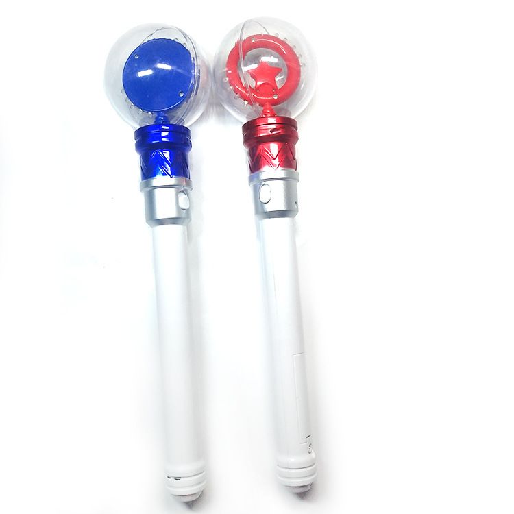 七彩水晶球旋转棒 手把带灯儿童乐园玩具 水晶球旋转棒详情图1