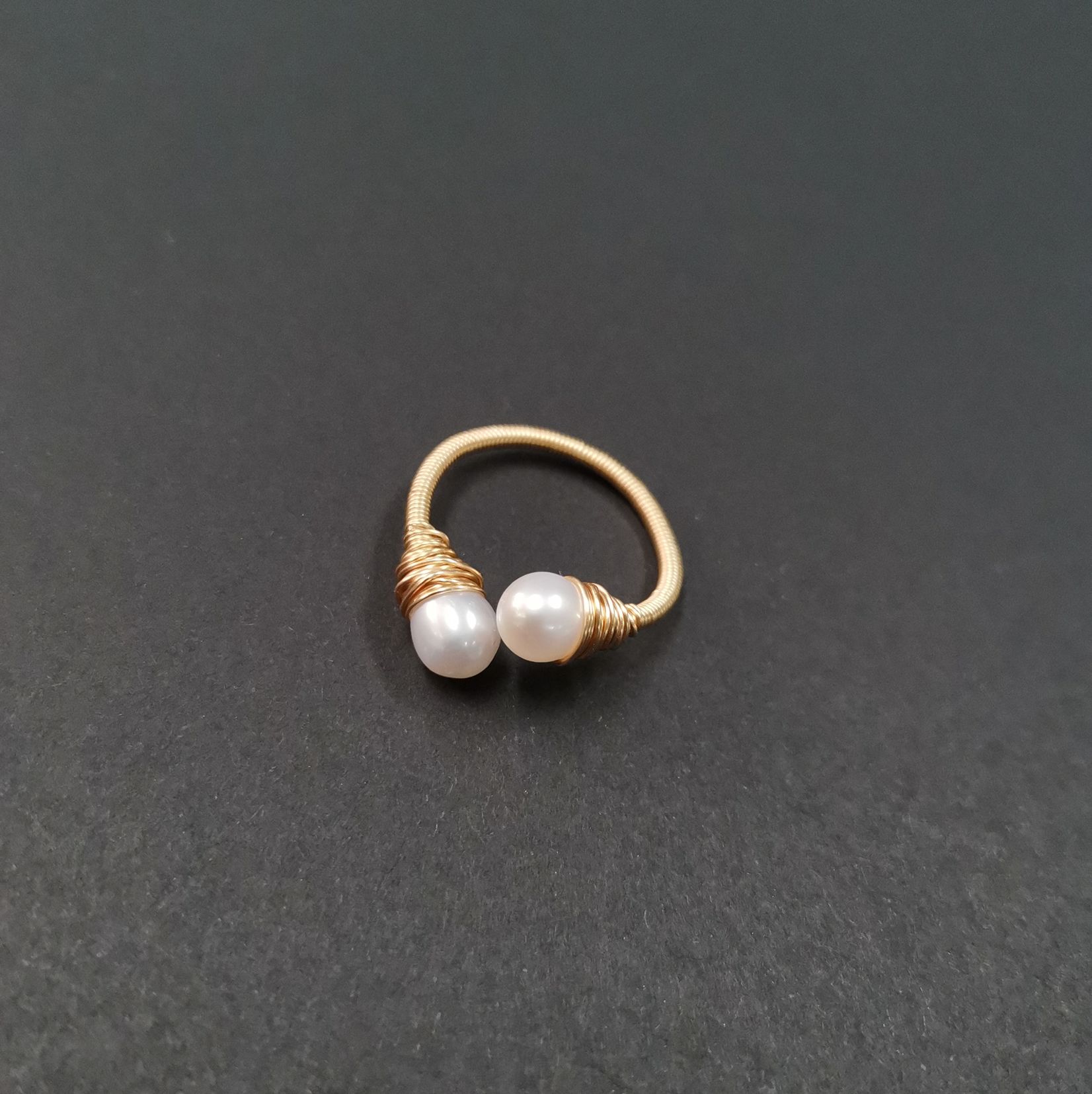 Yiwu Good Jade pearl ring /4511 full figure
