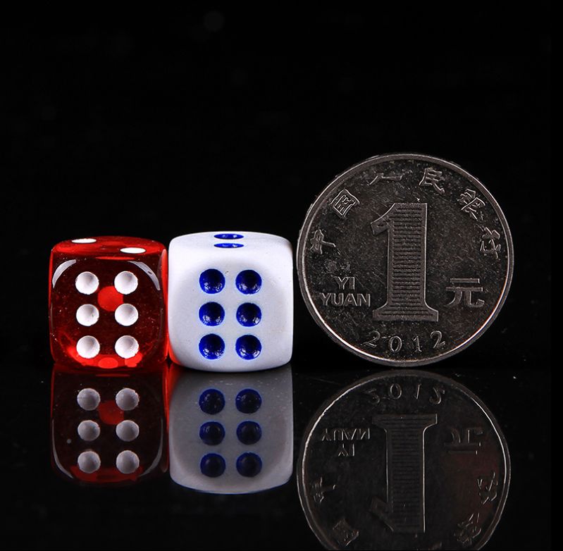 卡卡五金 3289双泡壳吸塑卡装白色骰子14#+白色骰子15#组合细节图