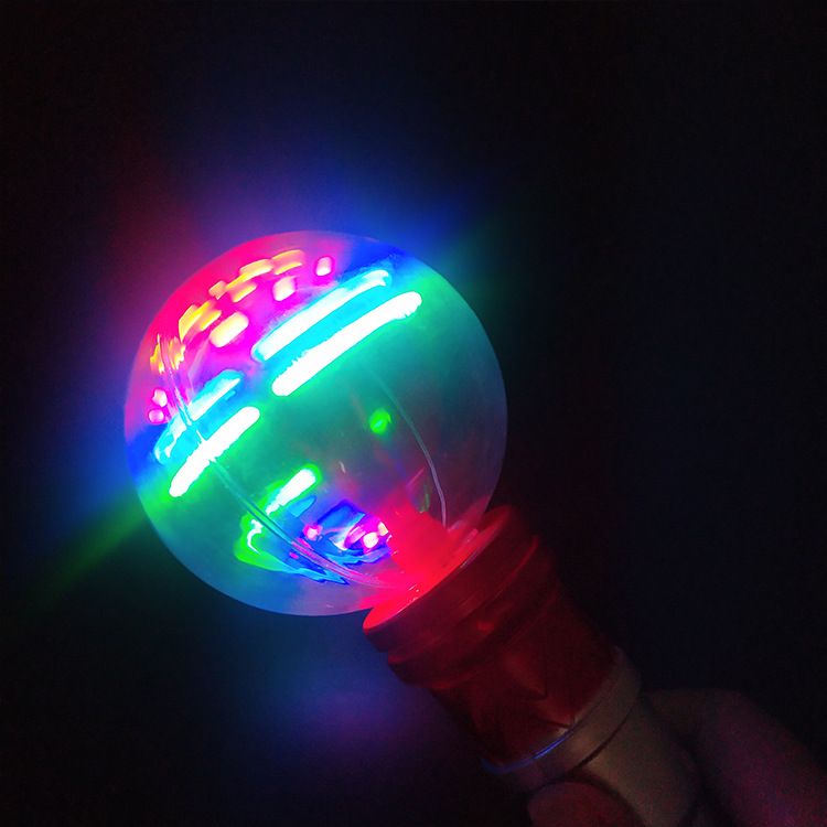 七彩水晶球旋转棒 手把带灯儿童乐园玩具 水晶球旋转棒详情图8