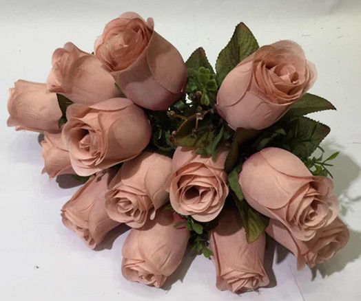 Xiange Flower Art Simulation Flower Wedding Wall Flower Collocation Manufacturers Direct Plastic Green Plant Decoration 13 Big Buds