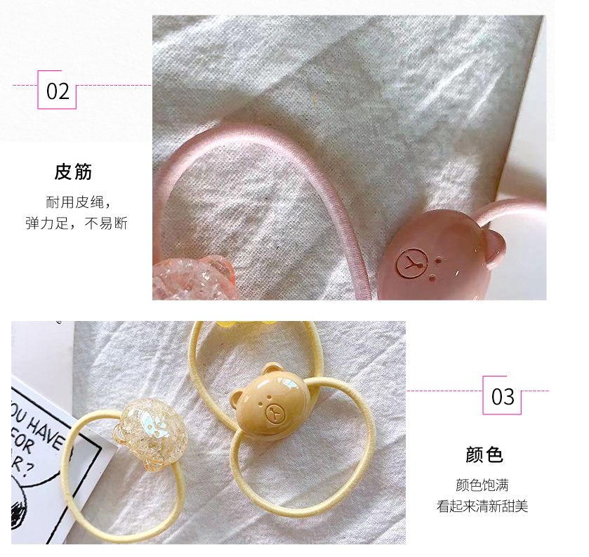 A new style of acrylic rubber band with a fresh and artistic touch for young girls, handcrafted by students as a headband accessory detail image 10