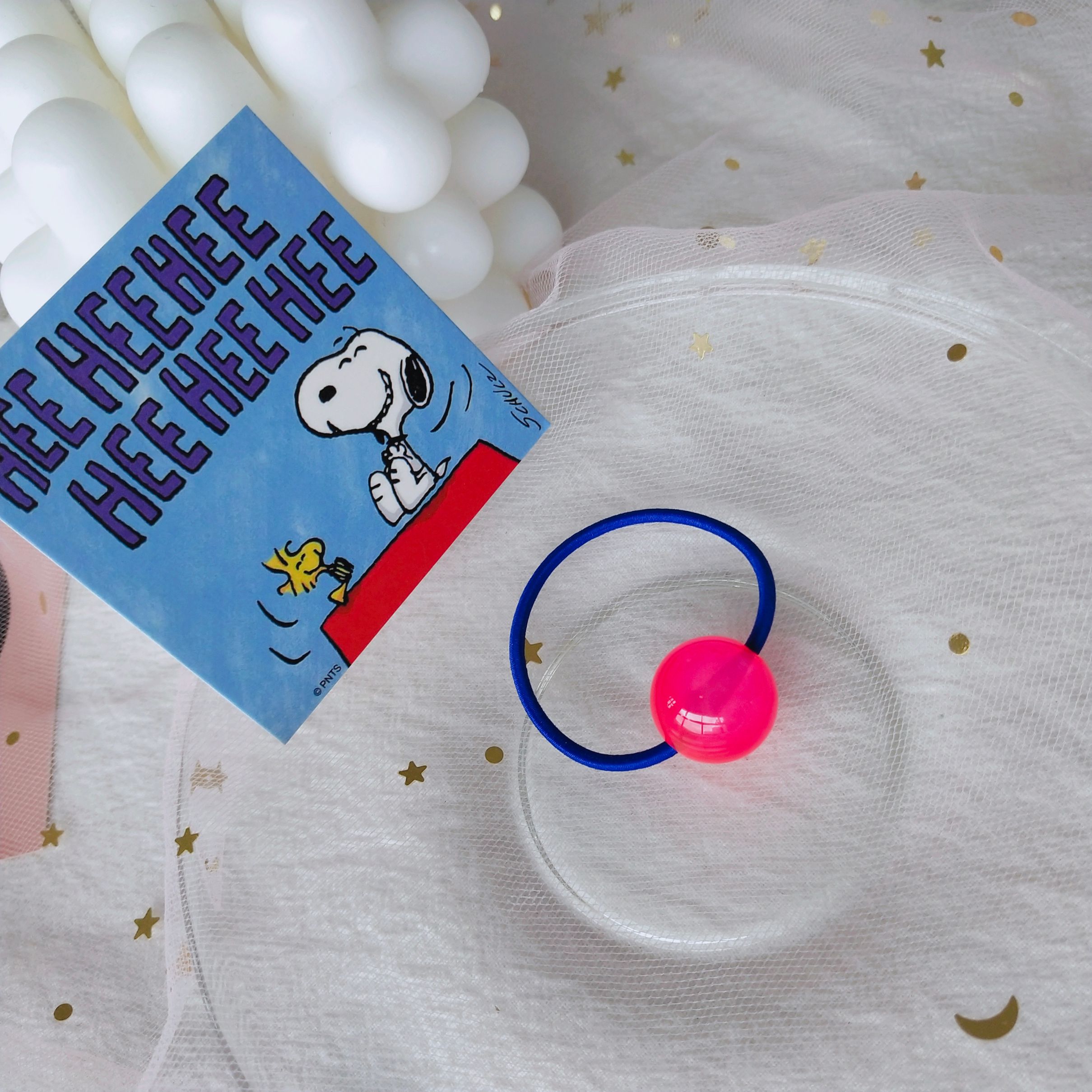Original Korean frosted round ball rubber band jelly rubber children's hair band headband long rubber band detail image 7