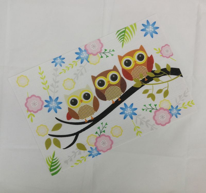 Creative Ins Teslin Printed Placemat Non-Slip Mat Pvc Color Print Insulated Bowl Mat Table Mat Cup Mat Factory Direct Sales Item Picture