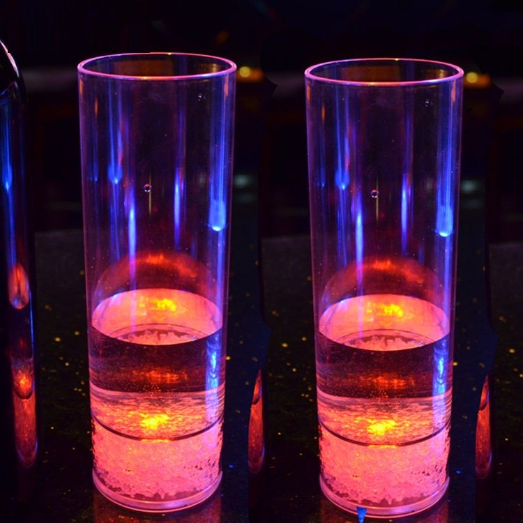 LED发光杯 LED七彩果汁杯 新奇特创意产品 发光透明详情图1