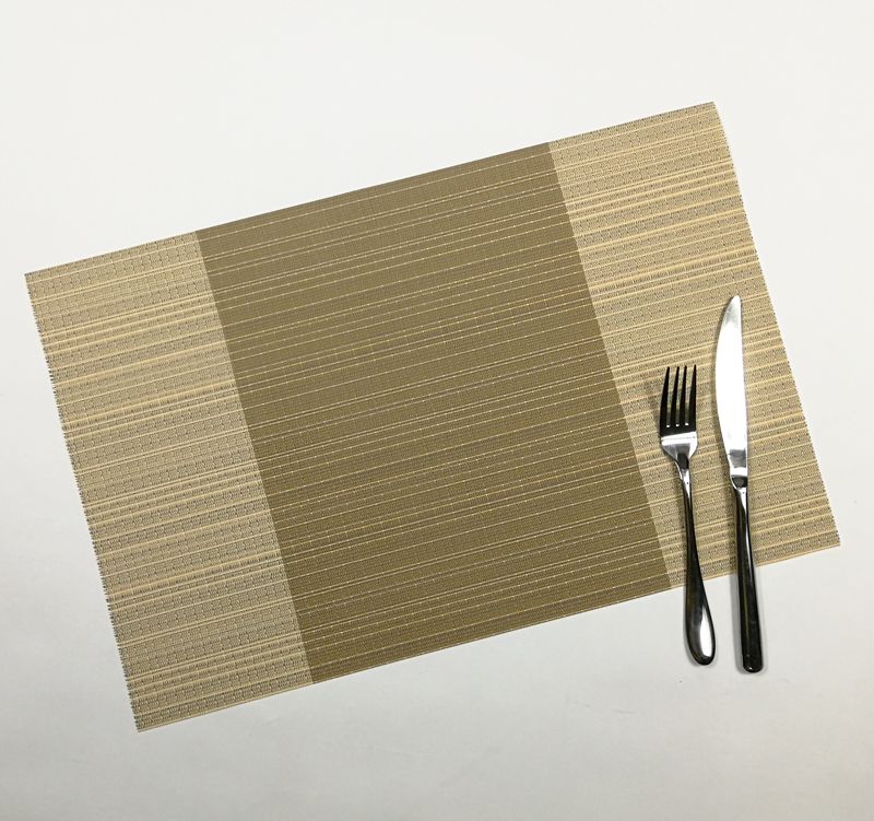 High-Grade Square Thickened Pvc Insulated Western Placematteslin Vertical Stripe Non-Slip Western Placematanti-Ironing Bowl Mat Coaster Application Scenario