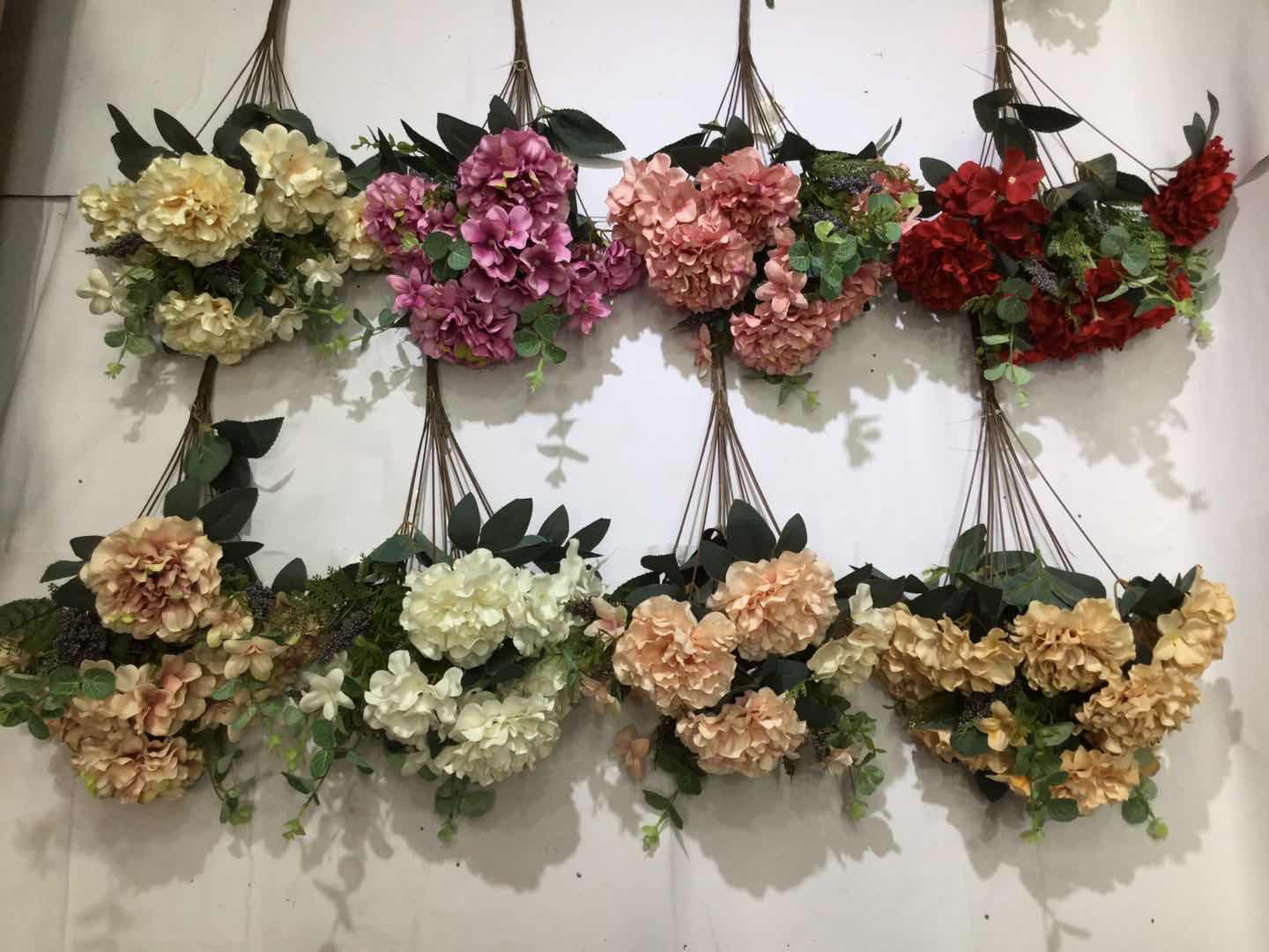 Xiange Flower Art Simulation Flower Wedding Wall Flower Arrangement Material Manufacturers Direct Plastic Green Plant Decoration A132 full figure